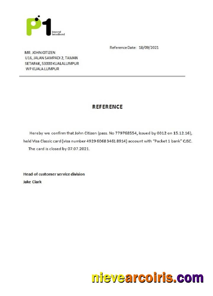 Malaysia Packet 1 Network closure reference